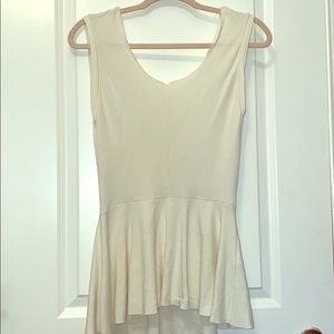 NEVER USED- ZARA peplum sleeveless top